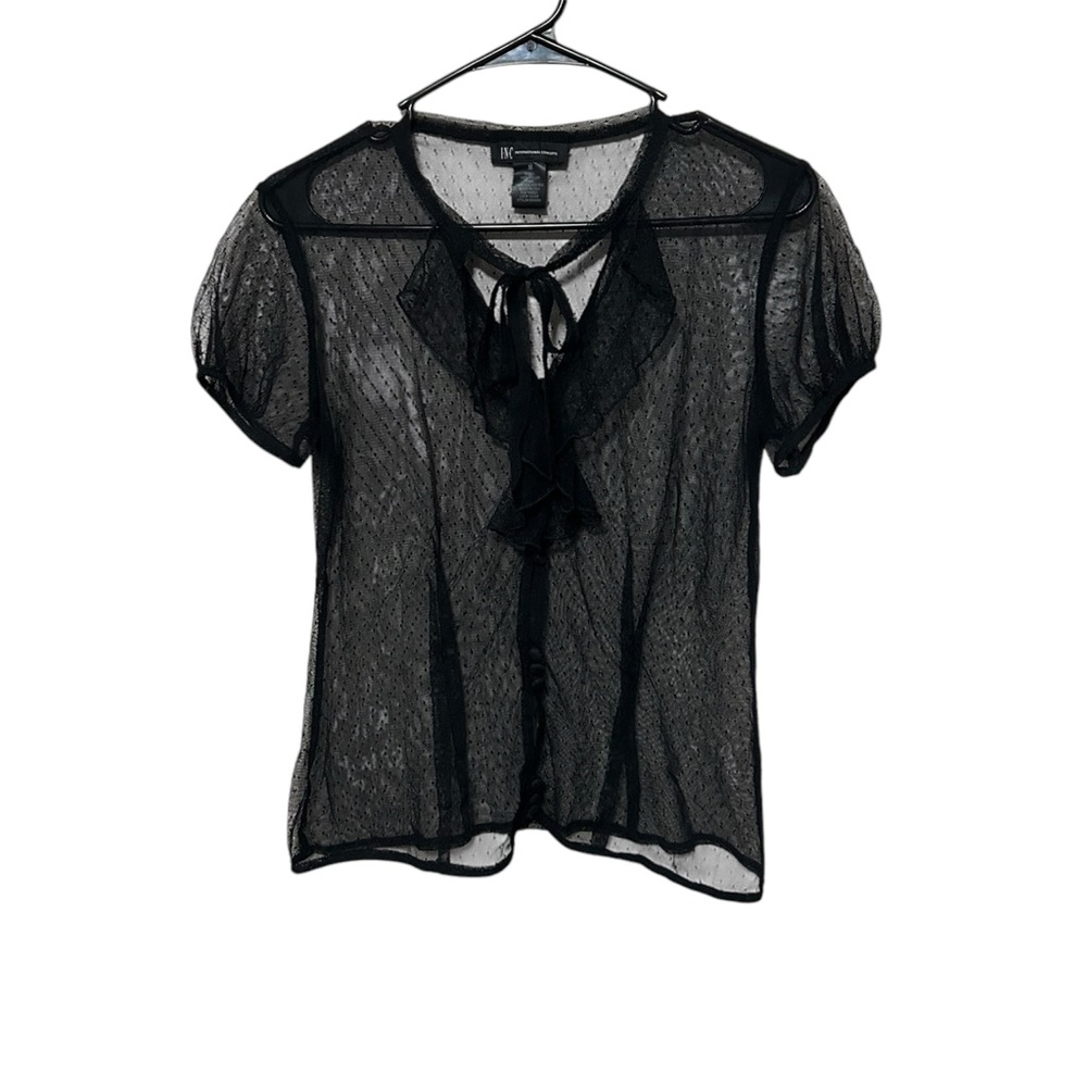 Black Sheer Top